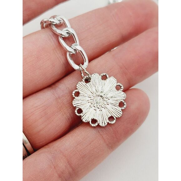 Retro Y2K Coin Belt 15-36" Layered 3 Strand Front Chain Cameo Coin Dangle Chic - Picture 6 of 12